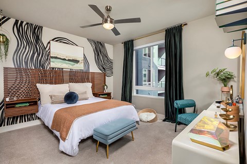 Primary suite at Rivair Apartment Homes in San Diego CA