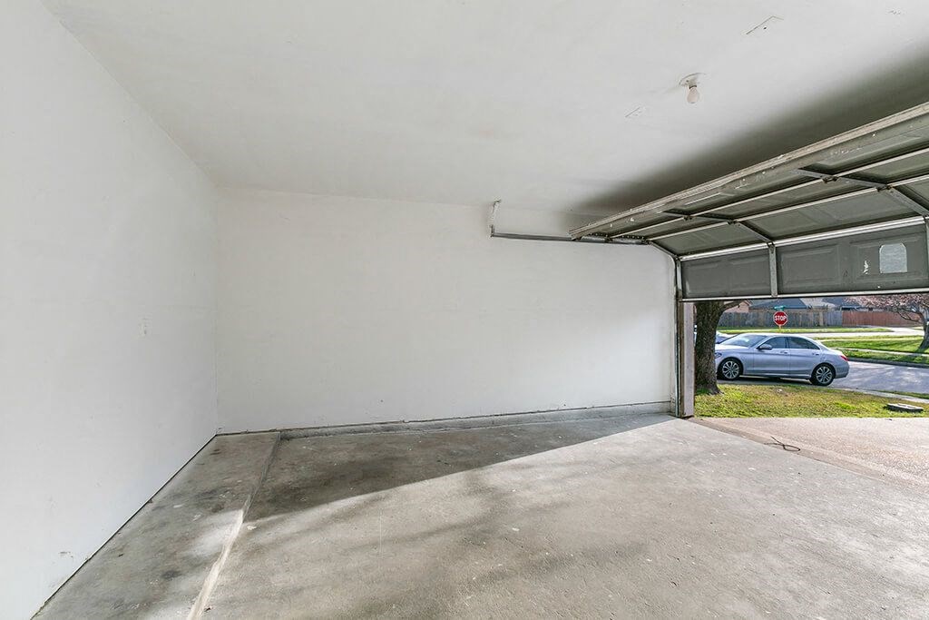 Inside of garage at Sterling Green and Sheldon Ranch in Channelview TX