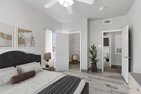 Bedroom at Almeda Park Apartments in Houston TX