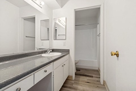 Bathroom at Canyon Rim Apartments in San Diego CA
