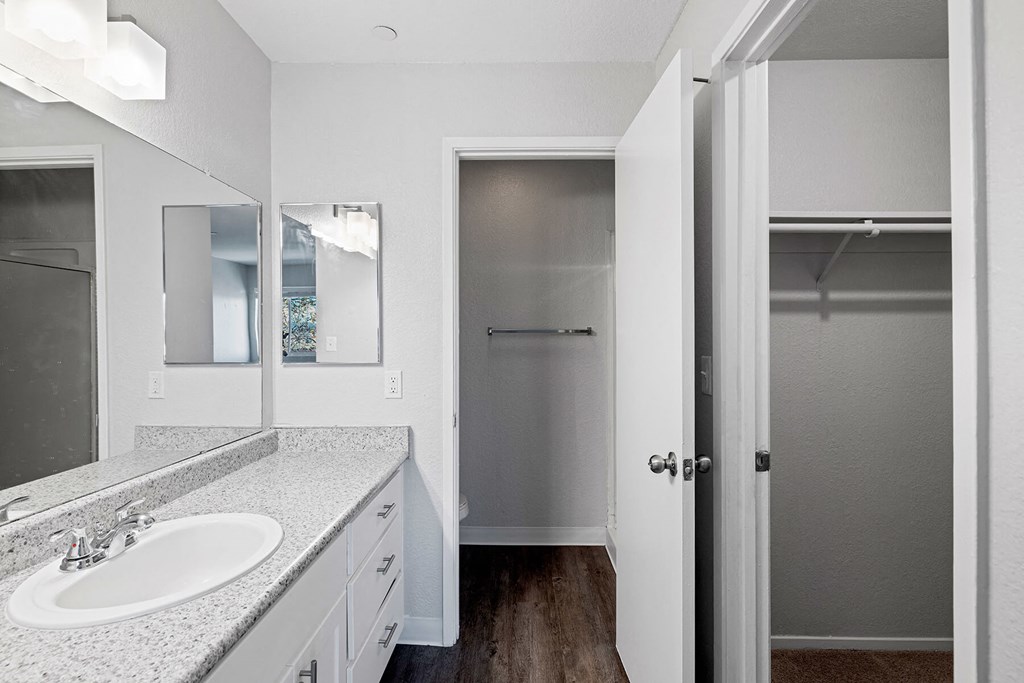 Bathroom at Hilltop Commons Apartments in San Pablo CA