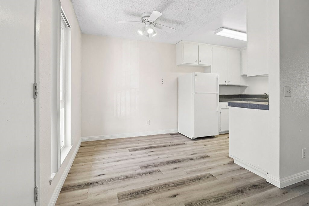 Dinging Area and Kitchen at The Stratton Apartment Homes in San Diego CA