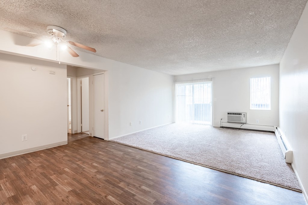 Vacant Dining and Living Room at The Pine Apartments in Lakewood CO Area