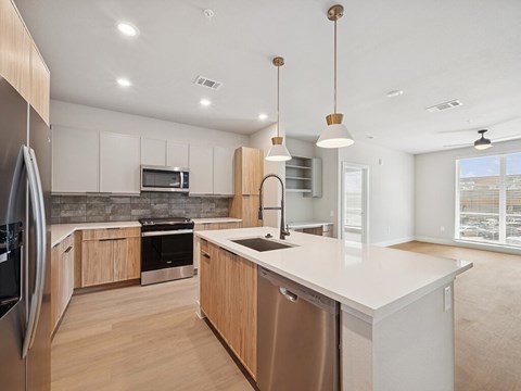 Vacant Gradietn Design Package Washer and Dryer Heights at 1520 Apartments in Houston TX