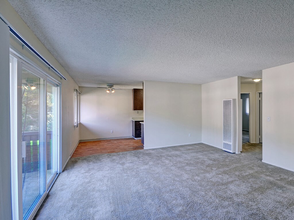 Vacant Living Room at Wyndover Apartment Homes in Novato CA