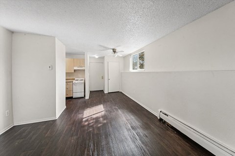Vacant Living and Dining Room at The Pines in Lakewood CO