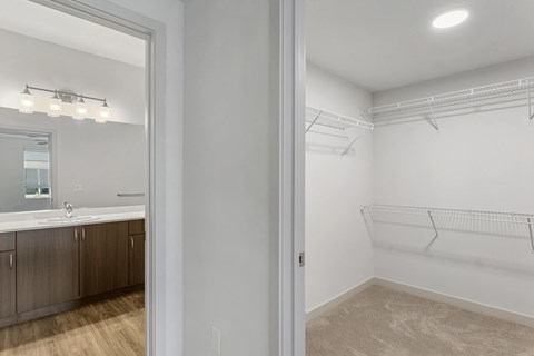 Oversized closet at GEO Apartment in Fremont CA