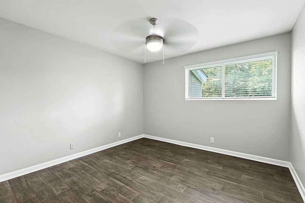 Vacant unit bedroom at City Side Flats Apartments in Nashville TN