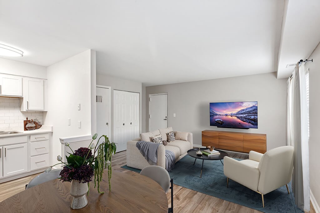 Living room at Villages at Marley Station in Glen Burnie MD