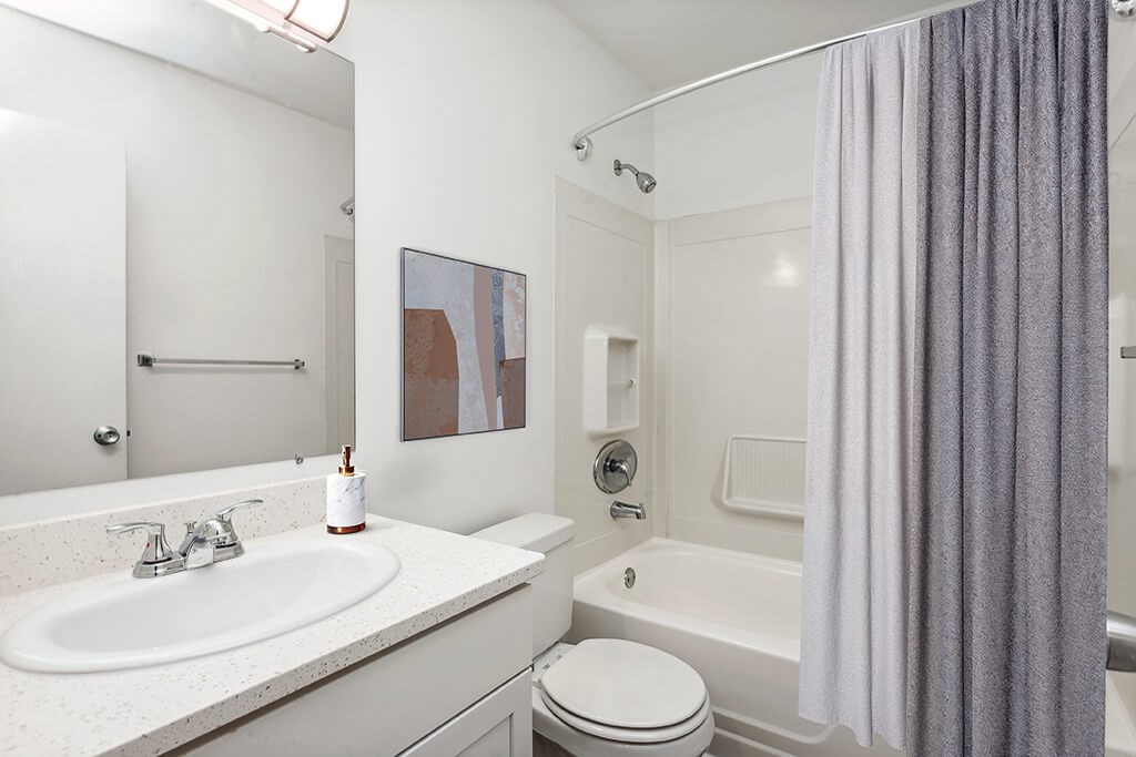 Bathroom with shower at Villages at Marley Station in Glen Burnie MD