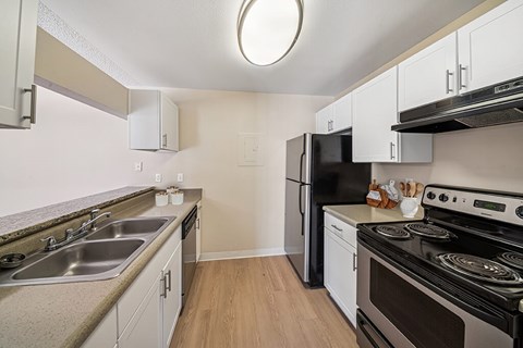 Kitchen at Rock Peak on Sunset Apartments in Longmont CO
