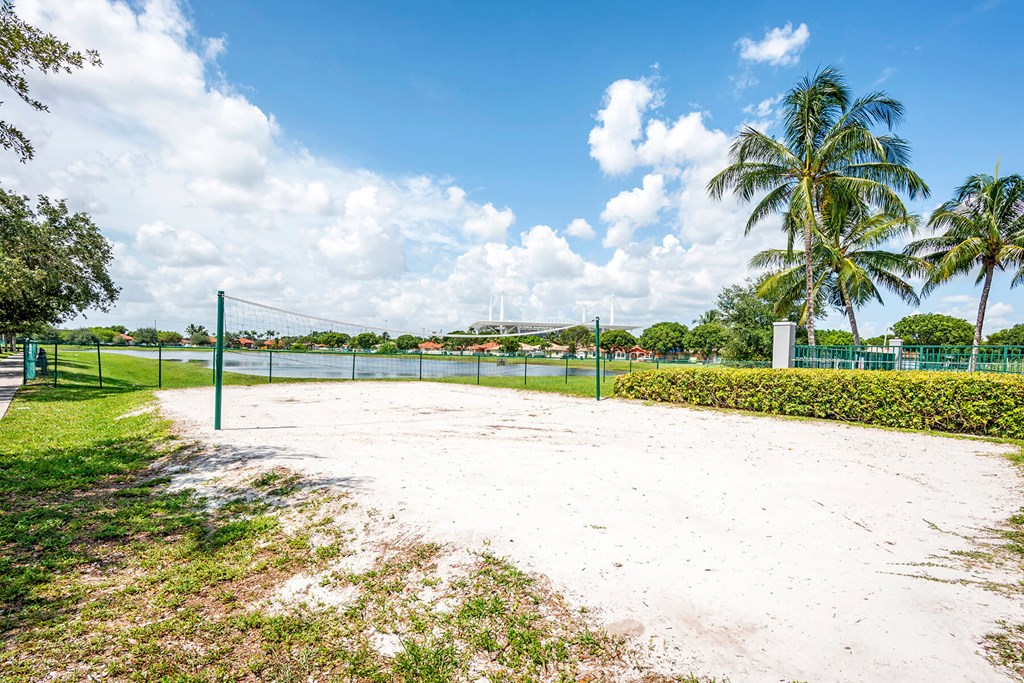 Outdoor Volleyball Court at Cedar Grove Apartments in Miami Gardens FL