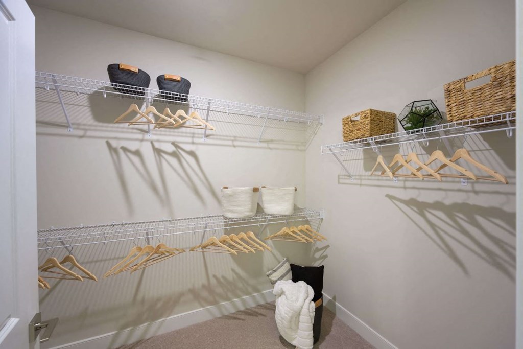 Spacious closet at The Moxley in Fairfax VA