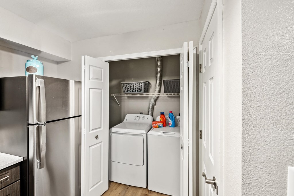 In unit laundry at England Run North in Fredericksburg VA