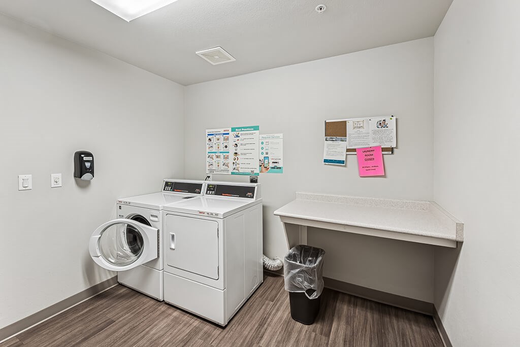 Wash room at Alderwood Court in Lynnwood WA