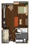 Lantana C floor plan at Terrena Apartment Homes in Northridge, CA
