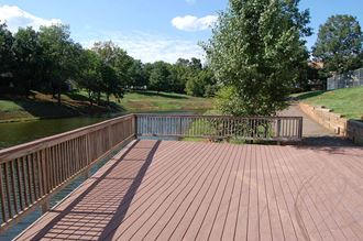 man made lake at Brentwood Apartment Homes in Manassas, VA