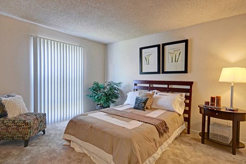 Bedroom at Baycliff Apartments in Richmond CA