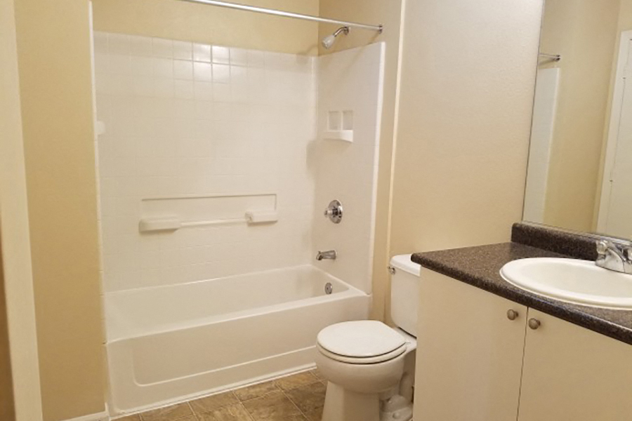 bathroom at Bristol Apartment Homes in Dixon, CA