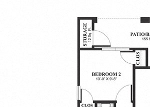Three bedroom two bathroom C1 Floorplan at Muirlands at Windemere in San Ramon, CA