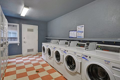 Laundry room at Turnleaf Apartments in San Jose CA