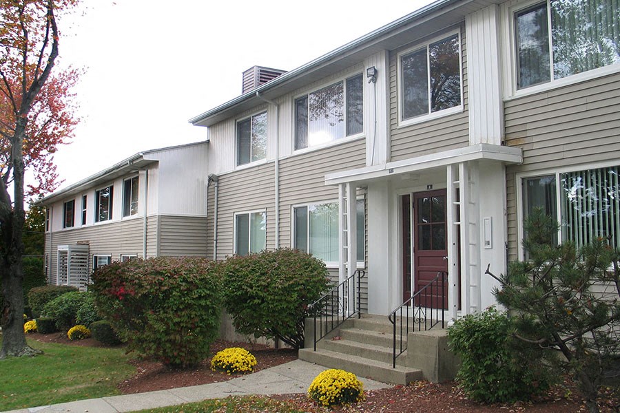 exterior of the building at Sutterfield Apartments in Providence, RI