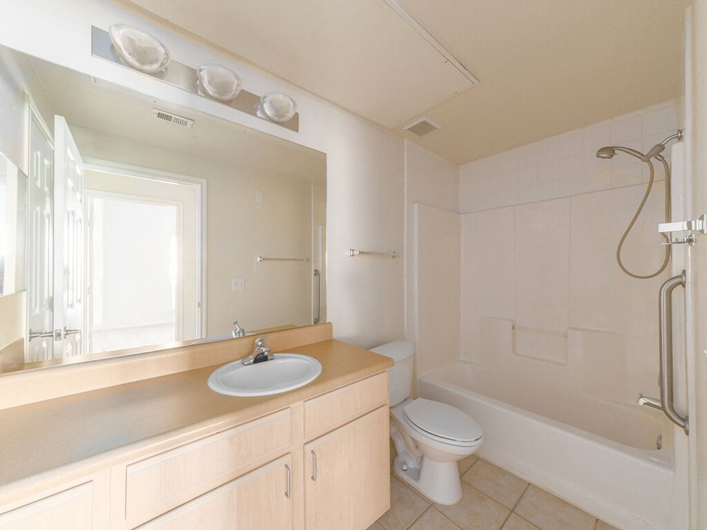 spacious bathrooms Parkway Senior Apartments in Pasadena TX