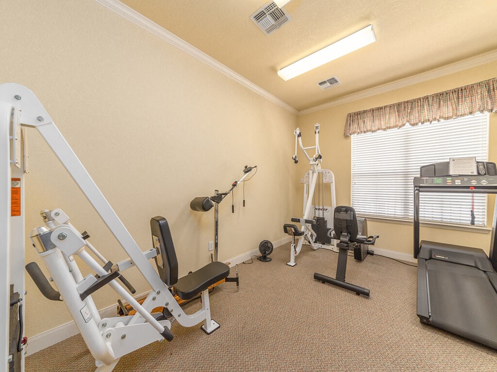 cardio room Parkway Senior Apartments in Pasadena TX