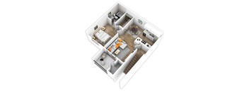 one bedroom, one bath