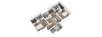 two bedroom, two bath