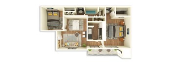 Two Bedroom, One Bath with washer and dryer connections
