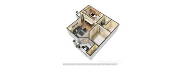 one bedroom, one bath