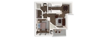 One Bedroom, One Bath