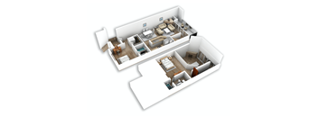 1 Bed | 2 Bath | 1031 sq. ft.