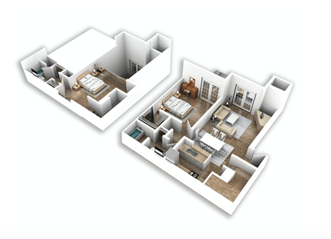 A5 1 Bed | 2 Bath | 1142 sq. ft.