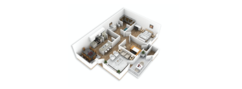 B1 2 Bed | 1 Bath | 874 sq. ft.