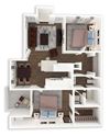 Two Bedroom, One and a half bath Two Bedroom, One and a half bath
