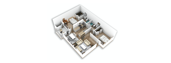 B2 2 Bed | 2 Bath | 893 sq. ft.