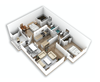 B2 2 Bed | 2 Bath | 893 sq. ft. B2 2 Bed | 2 Bath | 893 sq. ft.