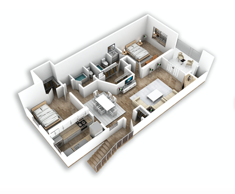 B3 2 Bed | 2 Bath | 1134 sq. ft.