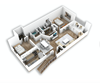 B3 2 Bed | 2 Bath | 1134 sq. ft. B3 2 Bed | 2 Bath | 1134 sq. ft.