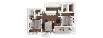 Two Bedroom, Two Bath