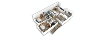 B4 2 Bed | 2 Bath | 1140 sq. ft.