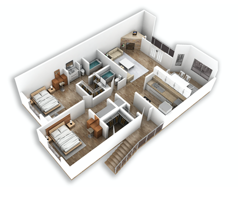 B4 2 Bed | 2 Bath | 1140 sq. ft.