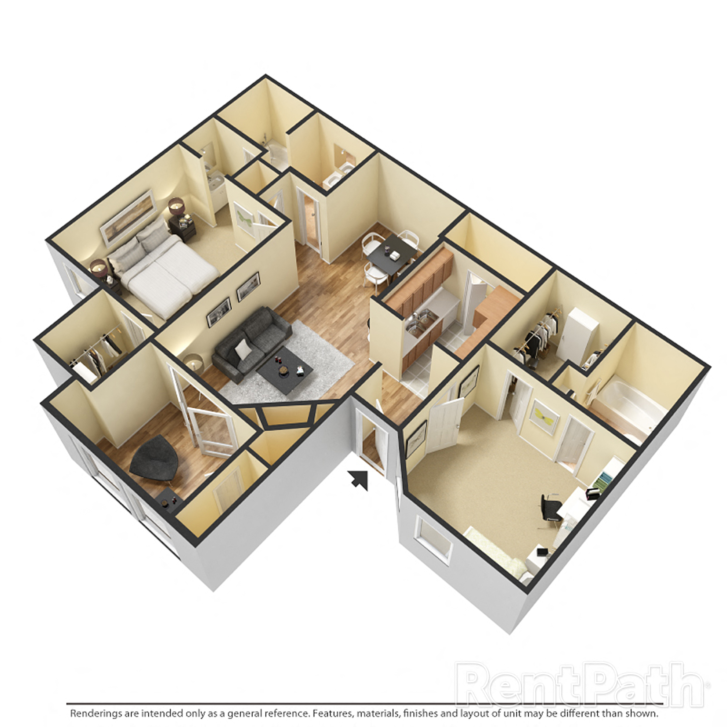 B5, Two Bedroom, Two Bath