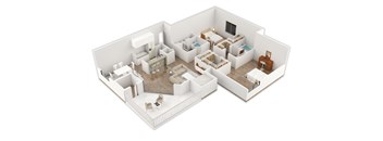 The Beverly at Clear Lake Two Bedroom, Two Bath