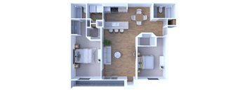 two bedroom, two bath