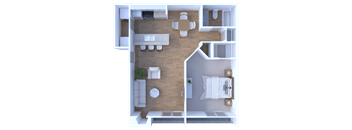 one bedroom, one bath