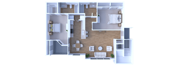 two bedroom, two bath