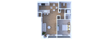 One Bedroom, One Bath